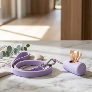 porta bolsas violeta